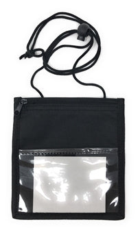 second image 100 Conference Badges Id Card Holder Trade Show Badge Zipper Wholesale Bulk 5X6